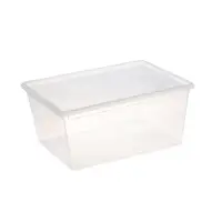 Ящик пластиковый для хранения, с крышкой, объём &mdash; 10 л, прозрачно-матовый