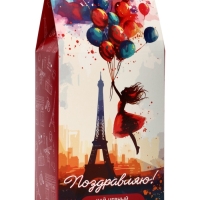 Чай черный "Поздравляю!" Париж и девушка 50 г Чай черный "Поздравляю!" Париж и девушка 50 г