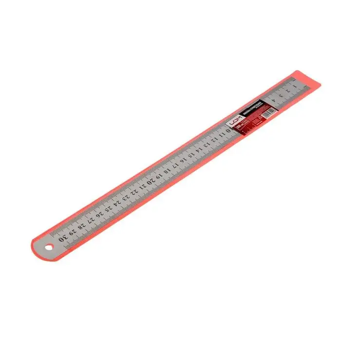 Линейка измерительная ЛОМ, металлическая, 300 мм Линейка измерительная ЛОМ, металлическая, 300 мм