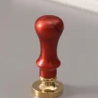 Печать для сургуча с пластиковой ручкой &laquo;Венок с буквой J&raquo;, 2.5&times;2.5&times;6.3 см