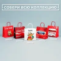 Пакет подарочный новогодний «Уродец», 22 х 22 х 11 см