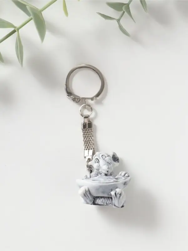 Брелок "Крыс маленький с сыром", 3,4см