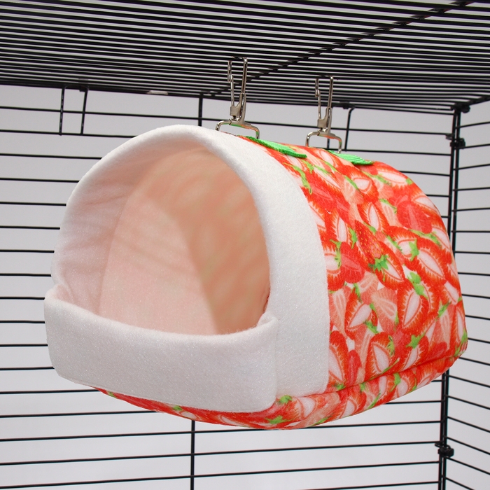 Подвесной домик-кроватка Подвесной домик-кроватка "Клубничка", 18 х 15 х 12 см