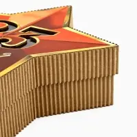 Коробка подарочная, кондитерская упаковка &laquo;23 февраля&raquo;, звезда, 23&times;13&times;5 см