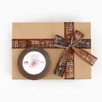 Лента атласная &laquo;23 февраля&raquo;, 2.5 см &times; 22.5 (&plusmn; 1) м, коричневая