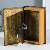 Шкатулка книга-сейф &laquo;Классика русской рыбалки&raquo;, дерево, с замком, 21&times;13&times;5 см