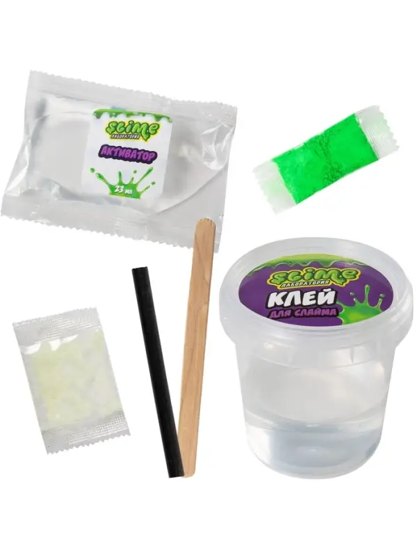 Игрушка для детей модели Slime лаборатория Игрушка для детей модели Slime лаборатория "Светящийся slime" 100 г