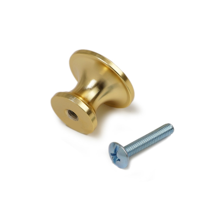 Ручка-кнопка CAPPIO RK148, d=24 мм, цвет сатиновое золото, 8 шт. Ручка-кнопка CAPPIO RK148, d=24 мм, цвет сатиновое золото, 8 шт.