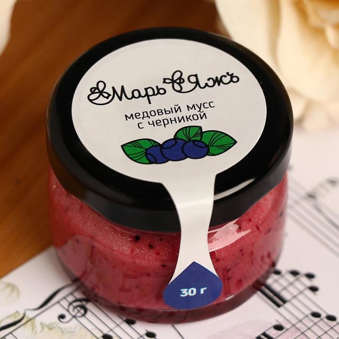 Медовый мусс «Марь&Яжъ», с черникой, 30 г Медовый мусс «Марь&Яжъ», с черникой, 30 г