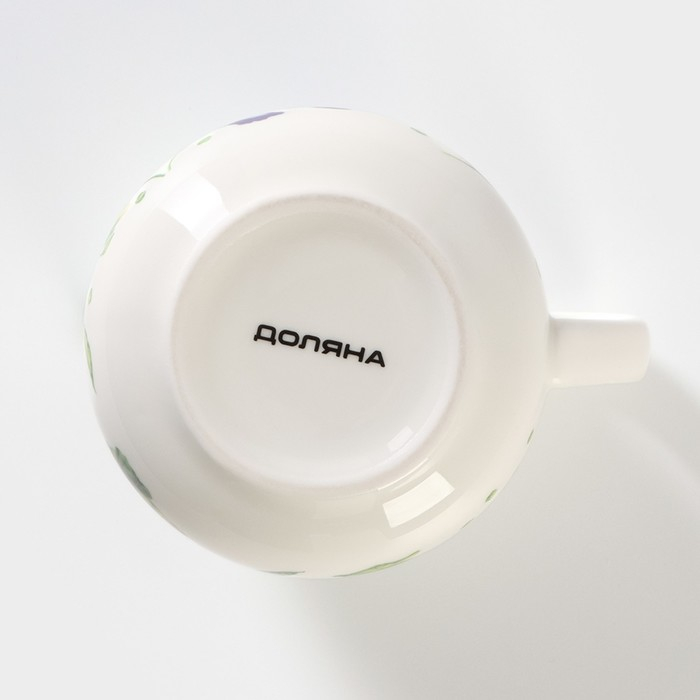 Молочник фарфоровый Доляна «Зелёный сад», 300 мл, 11,5×8×8 см Молочник фарфоровый Доляна «Зелёный сад», 300 мл, 11,5×8×8 см