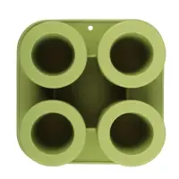 VETTA Форма силиконовая для льда 4 ячейки 12,5х12,5х7см, "Рюмка", 3 цвета