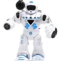 Робот &laquo;Герой&raquo;, световые и звуковые эффекты, работает от батареек, цвет синий