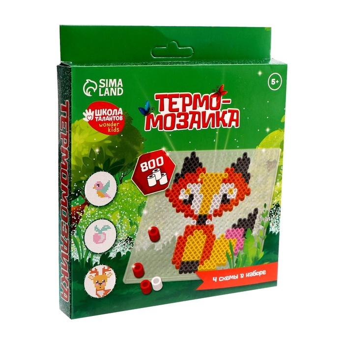 Термомозаика «Животные» с пинцетом Термомозаика «Животные» с пинцетом