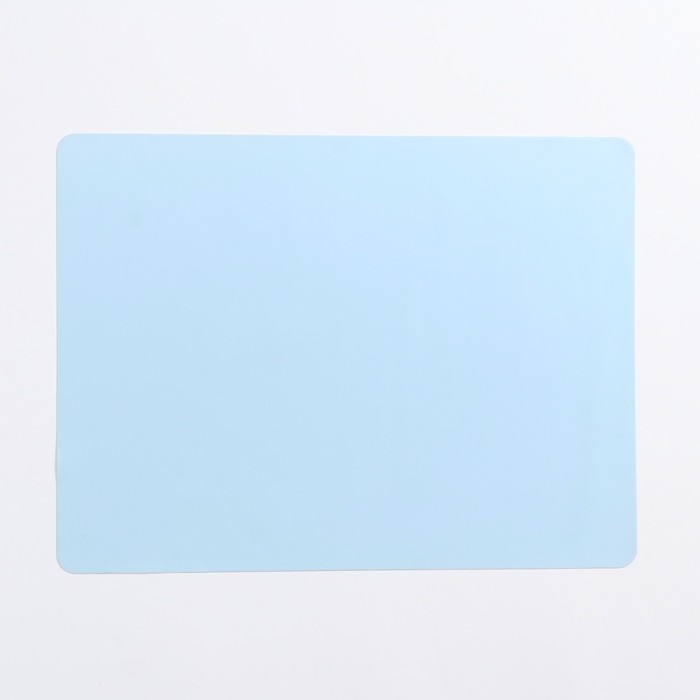 Коврик силиконовый под миску, 40 х 30 см, голубой Коврик силиконовый под миску, 40 х 30 см, голубой