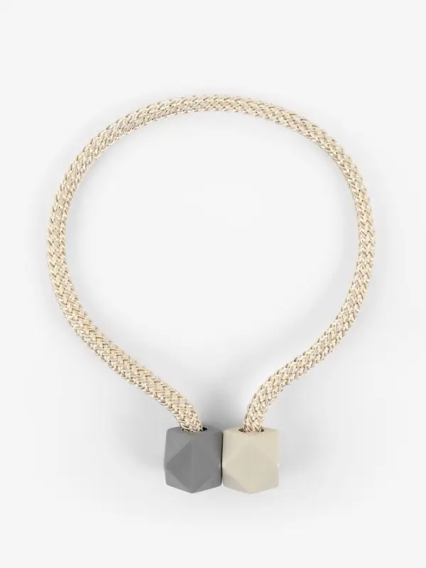 Подхват для штор &laquo;Камушки&raquo;, d=3&times;46 см, пепельно-бежевый, серый