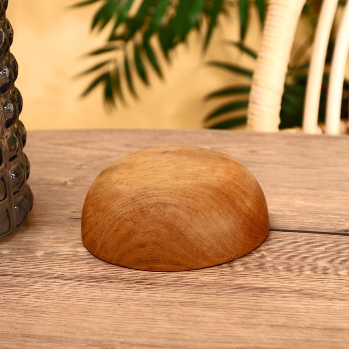 Тарелка 15х15х6 см, тиковое дерево