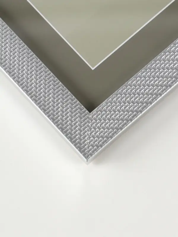 Фоторамка для фото 20х20 см, пластик Lucy, серебро