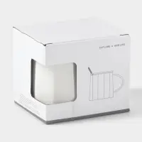 Кружка с ложкой Simple, 350 мл, керамика, белая