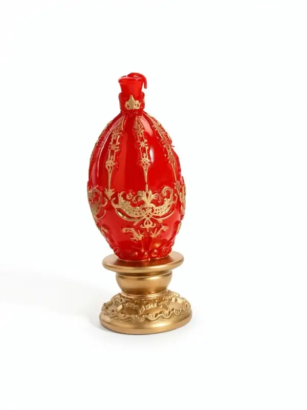 Свеча декоративная &laquo;Пасхальное яйцо с орнаментом&raquo;, 5.5&times;12 см, 105 г