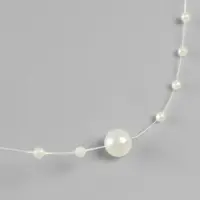 Жемчуг на леске, 3/8 мм, 9&plusmn;0.5 м, цвет золотой