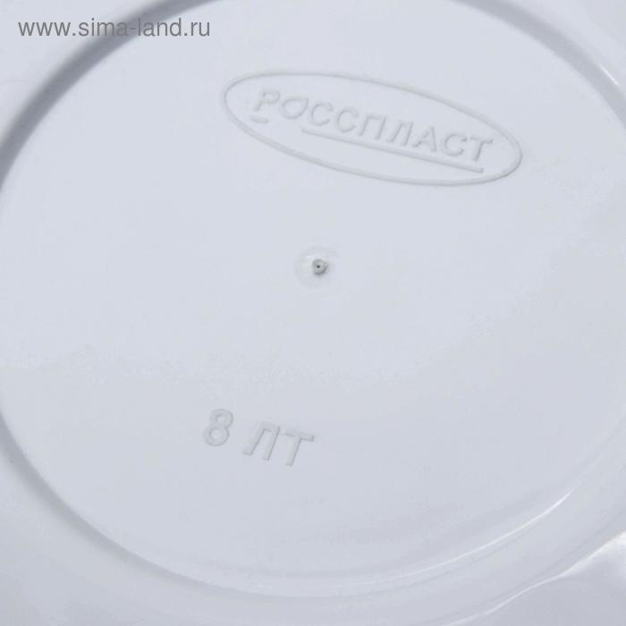 Горшок с поддоном «Камешки», 8 л, цвет белый Горшок с поддоном «Камешки», 8 л, цвет белый