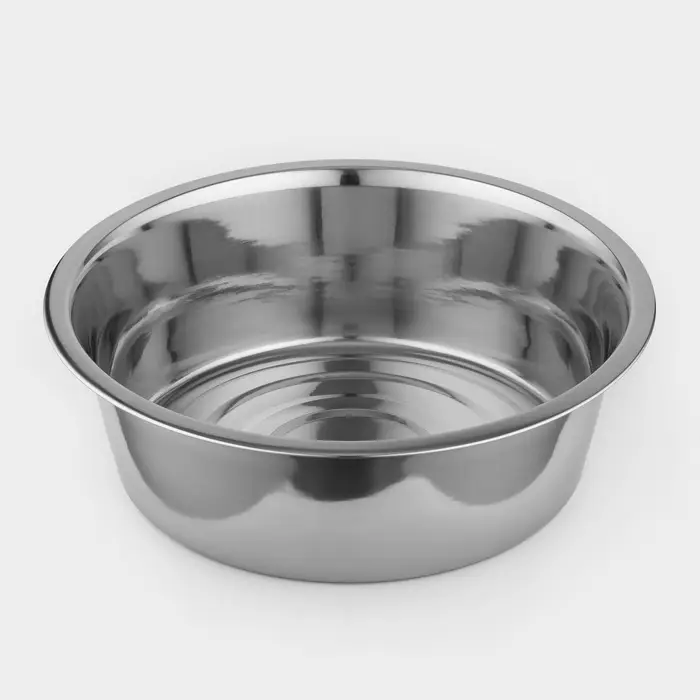 Миска Катунь &laquo;Кухня&raquo;, 5 л, d=32 см, дно 25 см, толщина 0.6 мм, нержавеющая сталь