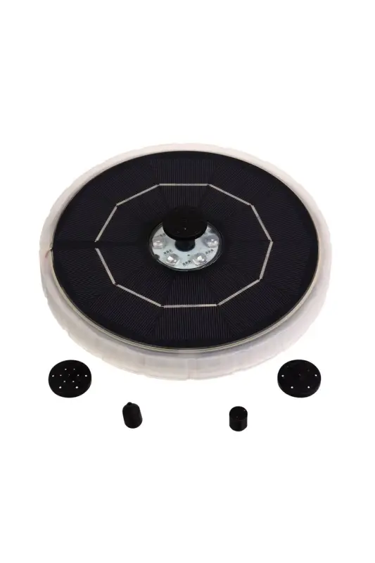 Фонтан садовый с подсветкой JT-180-23 LED, 7 Вт, h=55 см, 180 л/ч, на солнечной батарее