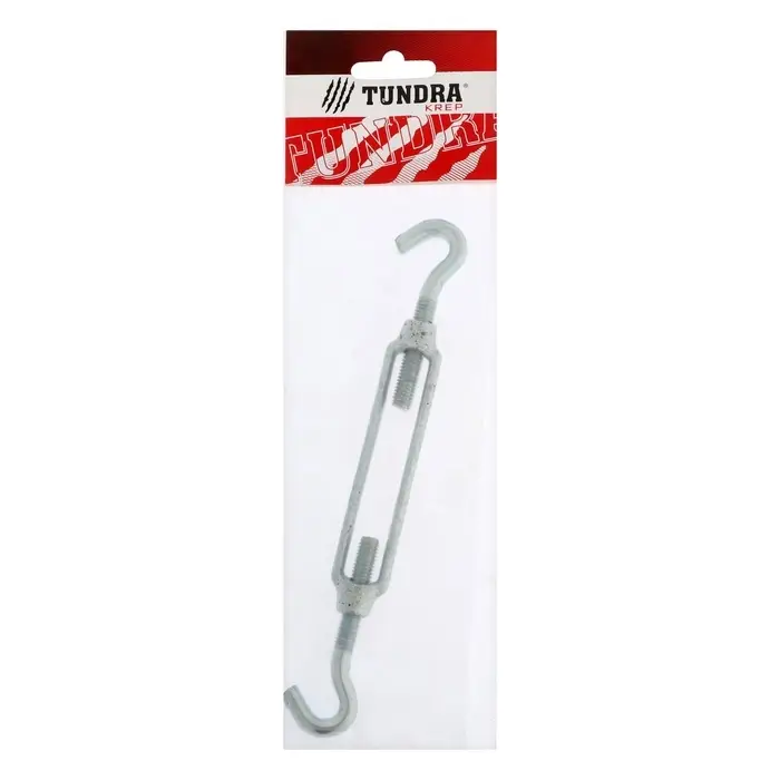 Талреп крюк-крюк ТУНДРА krep, DIN1480, М8, оцинкованный, 1 шт.