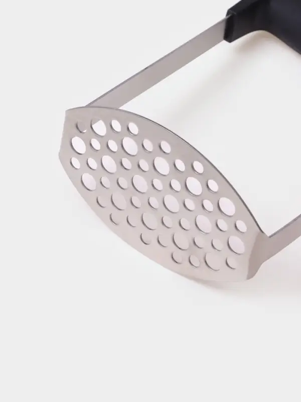 Толкушка для картофеля Доляна Smasher, 11&times;18 см, нержавеющая сталь, чёрный