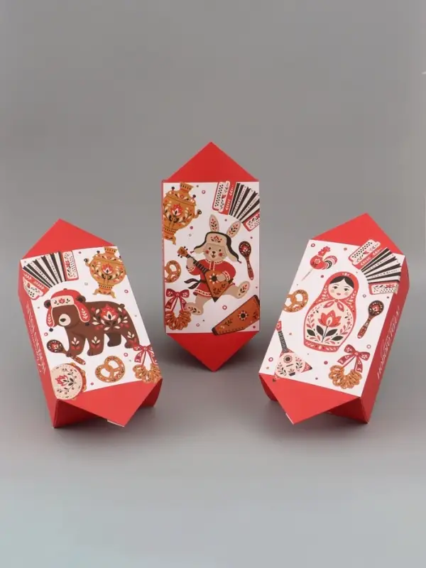 Коробка-конфета, подарочная, самосборная, набор 3 шт., 18&times;28&times;10 &laquo;Советский&raquo;