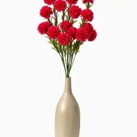 Цветы искусственные &laquo;Хризантема помпон&raquo;, h=80 см, d=6 см, малиновые