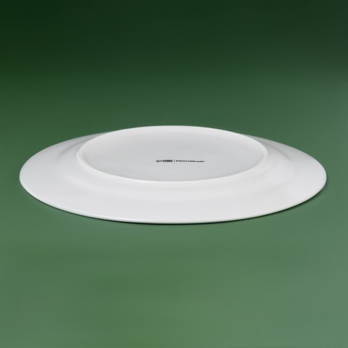 Тарелка новогодняя Доляна «Приближение чуда», d=25,5 см, фарфор, цвет белый Тарелка новогодняя Доляна «Приближение чуда», d=25,5 см, фарфор, цвет белый