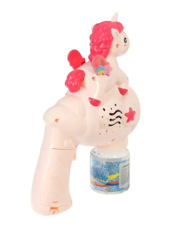 Генератор мыльных пузырей "Единорожка", световые эффекты, работает от батареек