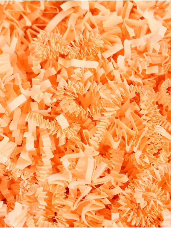 Наполнитель бумажный для подарков, персиковый, 500 г