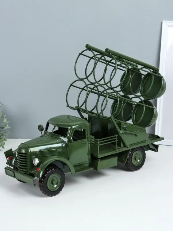 Фигурка металл, держатель для бутылок &laquo;Грузовик&raquo;, мини-бар на 4 бутылки, зелёный