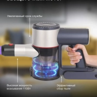 Пылесос ручной HYV-S7570 700мл 380Вт темно-синий