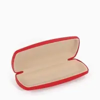Футляр для очков Июнь2501, 16*6,5*3,5 см, хлопушка, красный