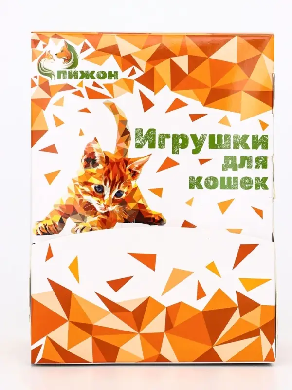 Мышь, 7.5 см, натуральный мех, фасовка 30 шт., цвет МИКС белый, серый