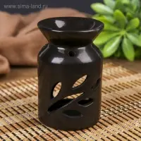 Аромалампа для эфирных масел &laquo;Веточка с листьями&raquo;, керамика, 11&times;7&times;7 см, МИКС