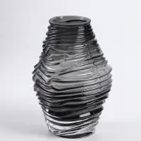 Ваза для цветов &laquo;Модесто&raquo;, 19&times;12 см, стекло, чёрная