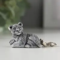 Брелок "Тигр лежит маленький" 3см