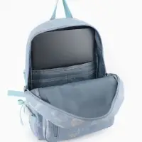 Рюкзак школьный на молнии, с отделами, карманами, размер 29&times;11&times;40 см, голубой