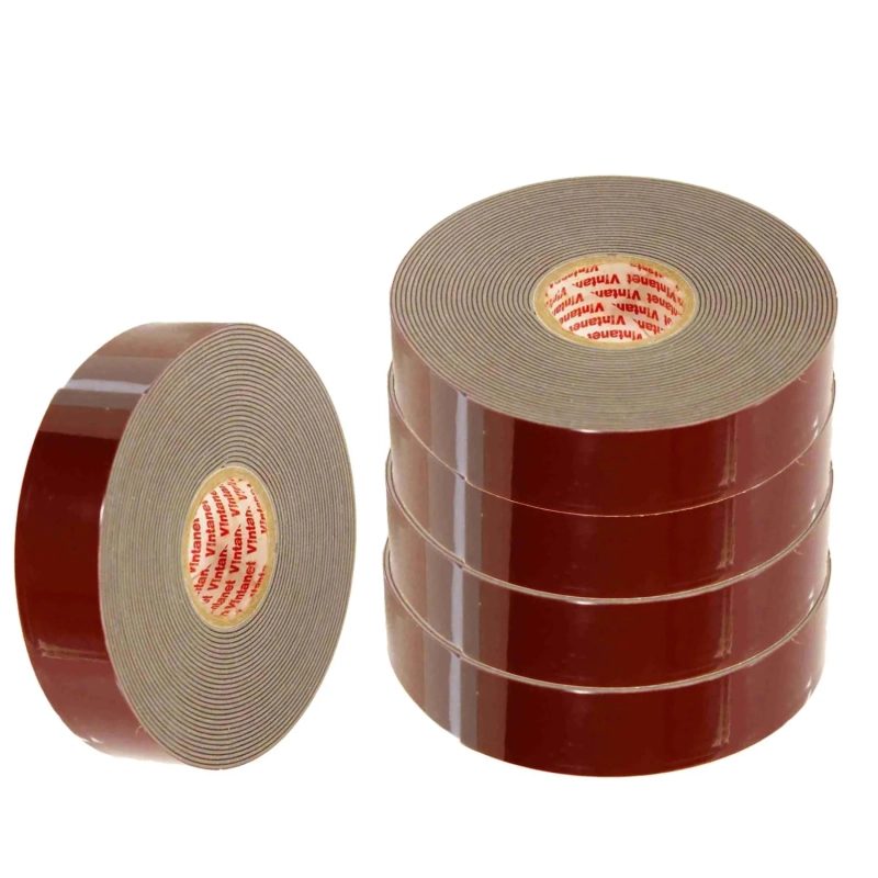 Клейкая лента двусторонняя акриловая 8049 Vintanet, цвет серый, 20 мм х 5 м