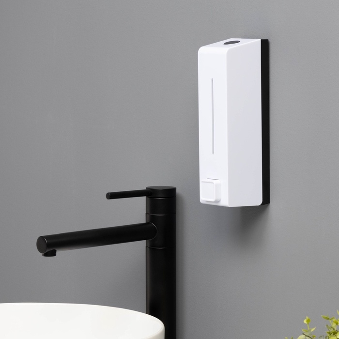 Диспенсер для мыла SAVANNA, механический, 600 мл, пластик, белый Диспенсер для мыла SAVANNA, механический, 600 мл, пластик, белый