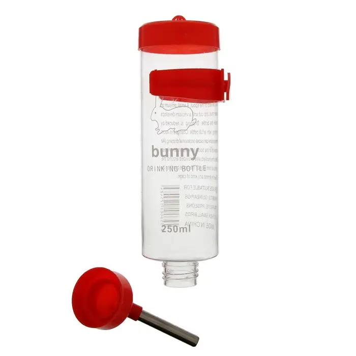 Поилка для грызунов, 250 мл, 16.5&times;5 см, цвет МИКС