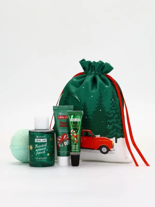 URAL LAB Winter Melody Набор косметики в мешке, зимний лес URAL LAB Winter Melody Набор косметики в мешке, зимний лес