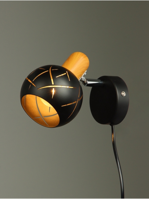 Спот Спот "Алейда" 1хЕ14 40Вт черный 13х13х10 см