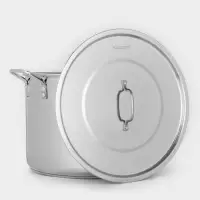 Котёл Катунь &laquo;Общепит&raquo;, 30 л, d=40 см, h=28 см, с крышкой, капсульное дно, индукция, нержавеющая сталь, хромированная