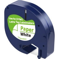 Картридж бумажн Vell VL-D-91200(12мм,чер на бел)д/LetraTagLT-100H,vell91200