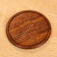 Подставка под горячее "Слон" (набор 6 шт), 12х12х6,5 см, дерево шишам Подставка под горячее "Слон" (набор 6 шт), 12х12х6,5 см, дерево шишам